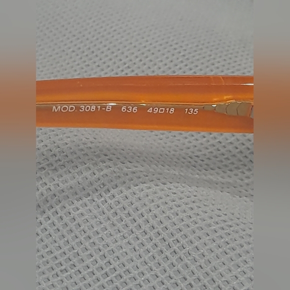 VERSACE GLASSES FRAME eyeware black and orange glasses - Picture 5 of 7